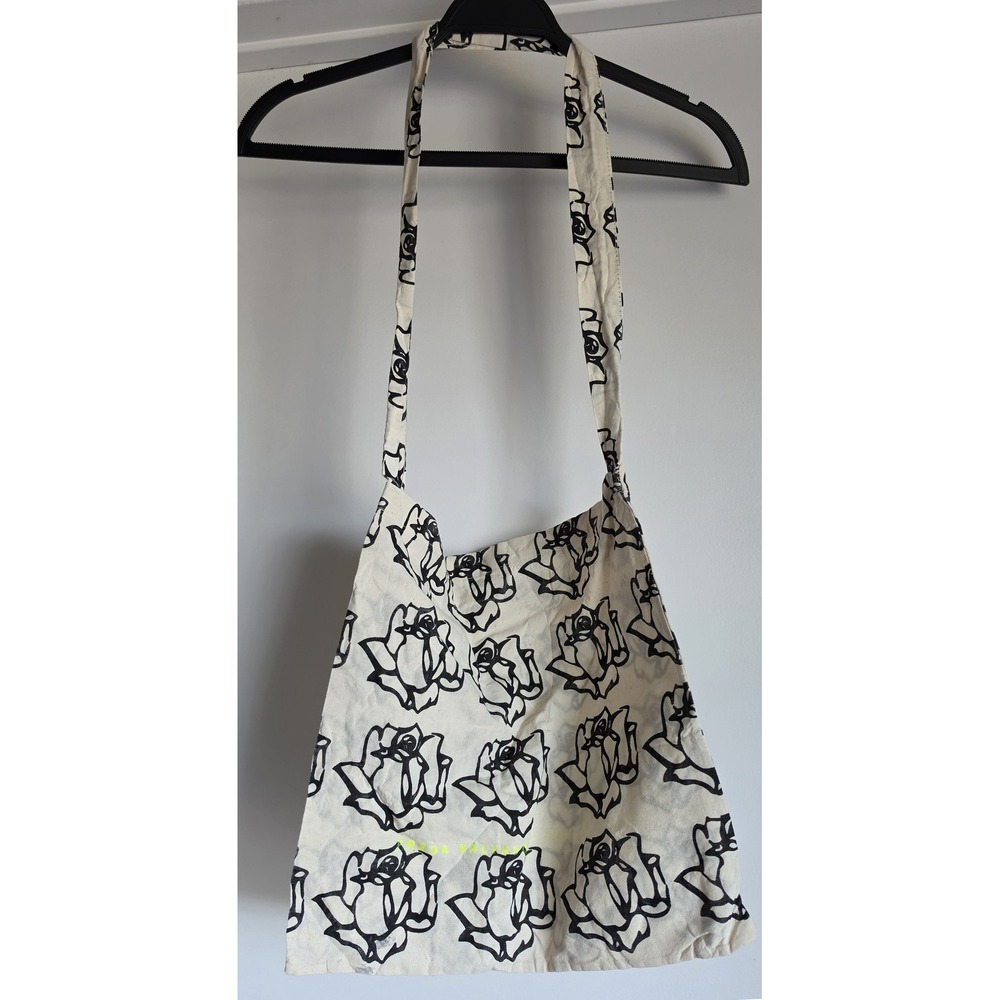 Freda Salvador Tote Bag Cream Black Neon Yellow Women Shoulder Handbag Purse